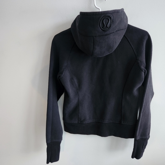 Lululemon Scuba Hoodie Hoody Hooded Sweatshirt Black Size 6 - Picture 3 of 13
